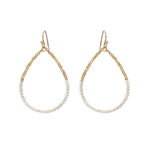 Meghan Browne Ripa White Opal Earrings