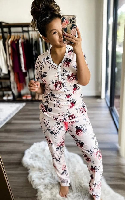 Flora Polk Dot Pajama