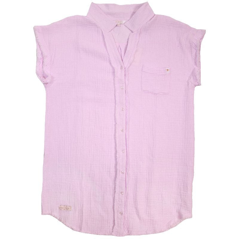 Simply Southern Gauze Swimsuit Coverup - Orchid
