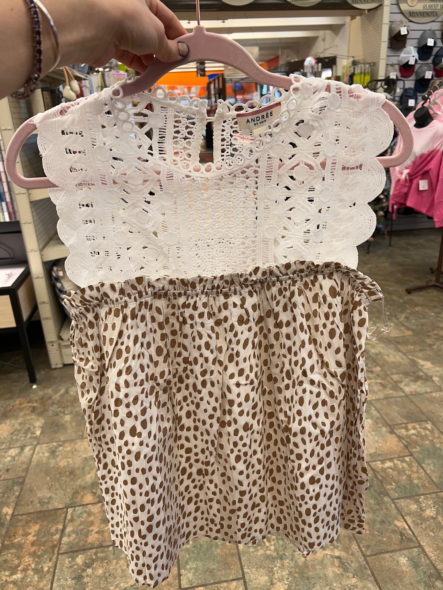 Lace Mocha Top