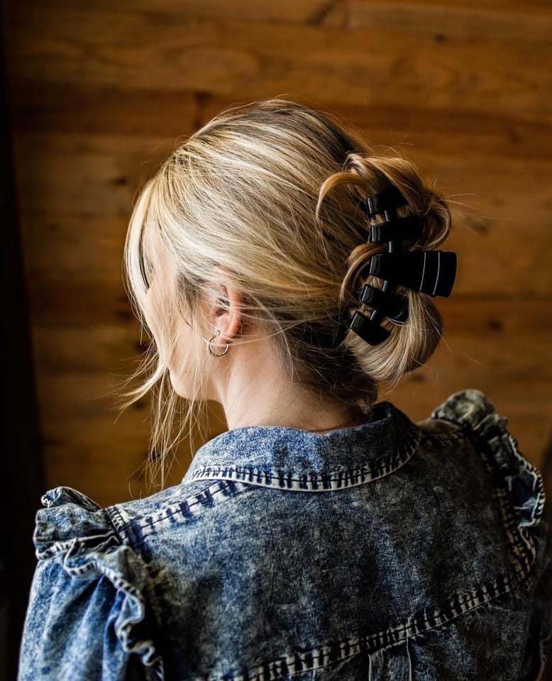 Teleties Jet Black Hair Clip