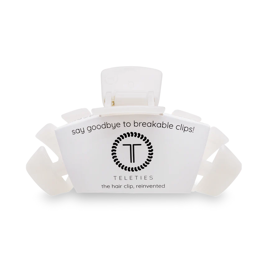 Teleties Coconut White Hair Clip