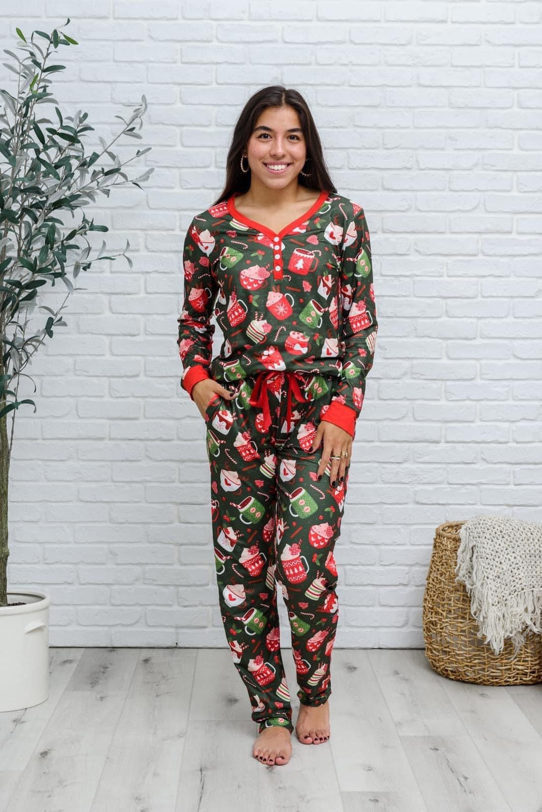 Assortment of Hot Chocolate Pajamas Green Style Lust Shop