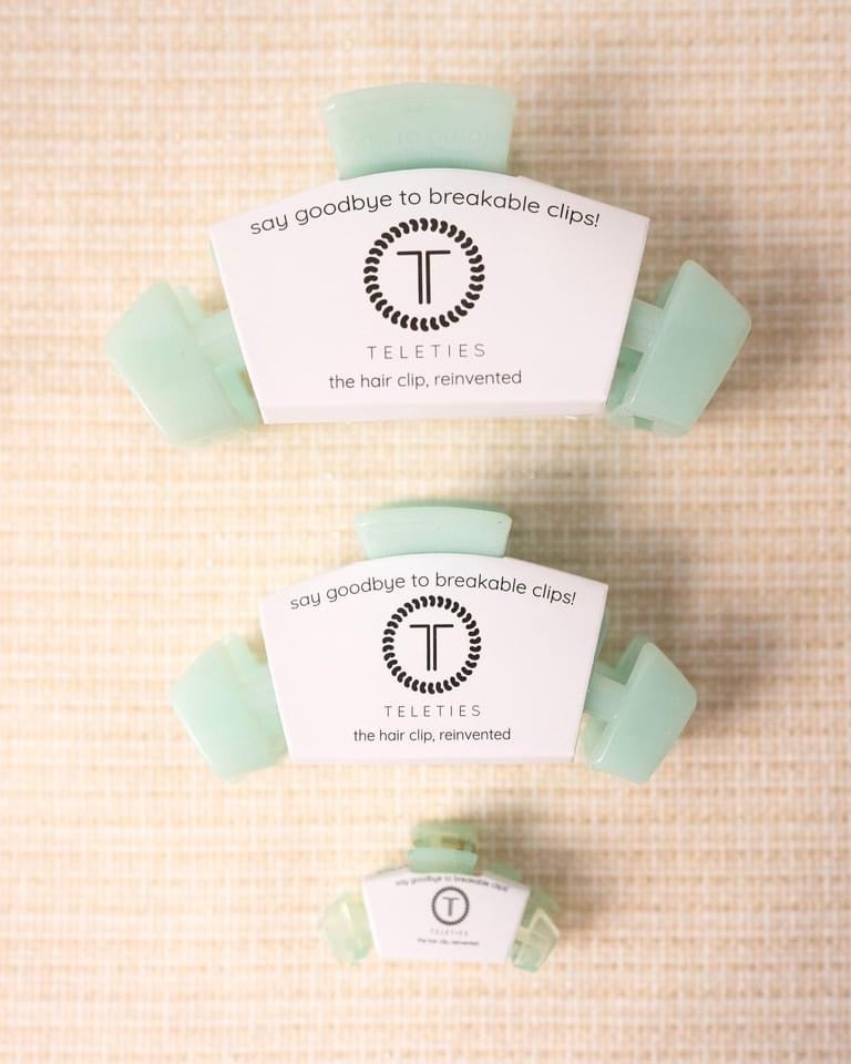 Teleties Coconut White Hair Clip