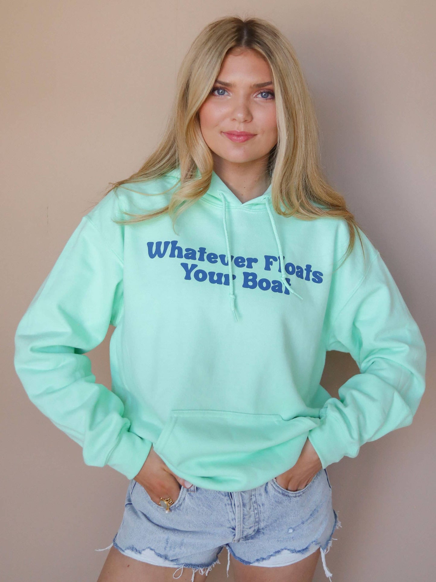 WHATEVER FLOATS YOUR BOAT HOODIE (FRONT + BACK): S