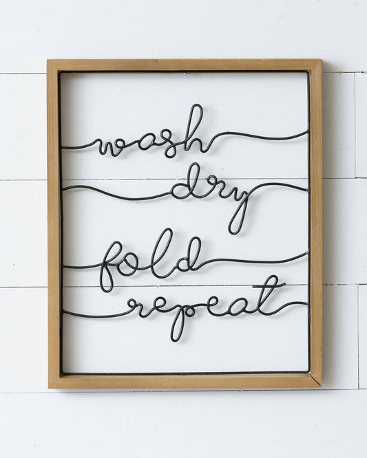 Wall Hanging - Wash, Dry, Fold, Repeat (PC)