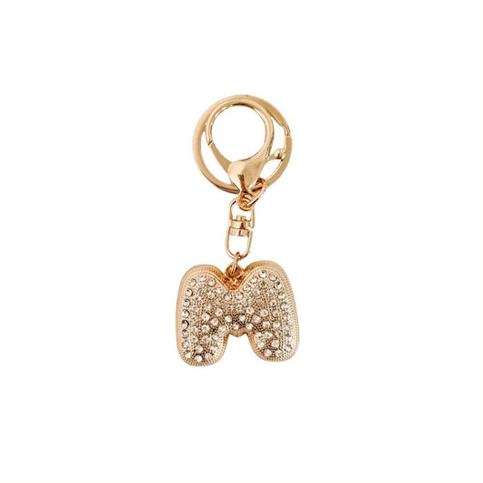 Diamond Initial Bag Charm: M