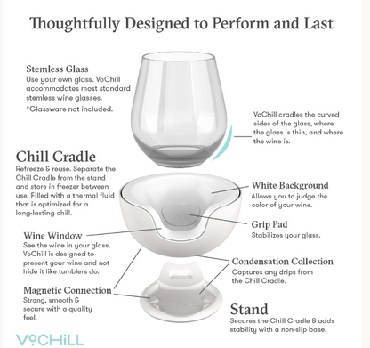 Stemless Wine Chiller - Glacier