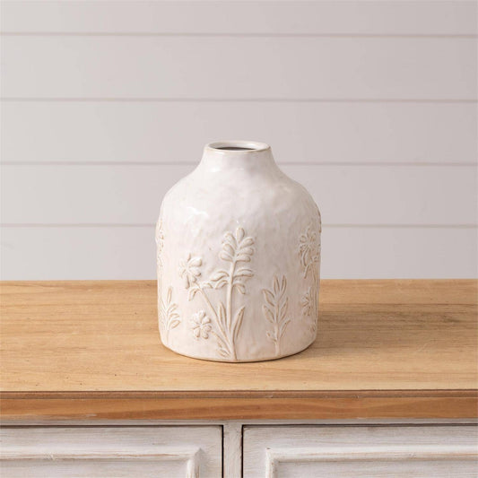 Botanical Vase, White, Sm (PC)