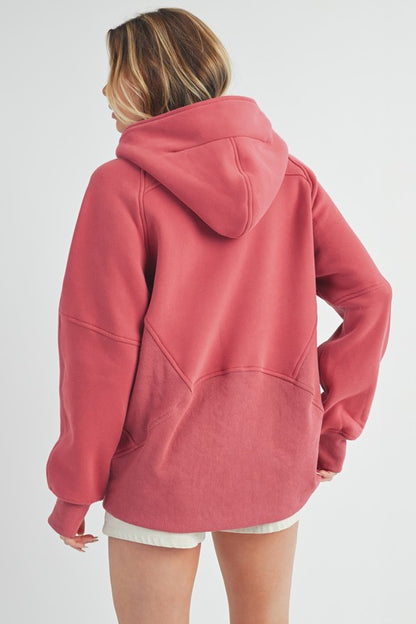 Long 1/4 Zip Hoodie