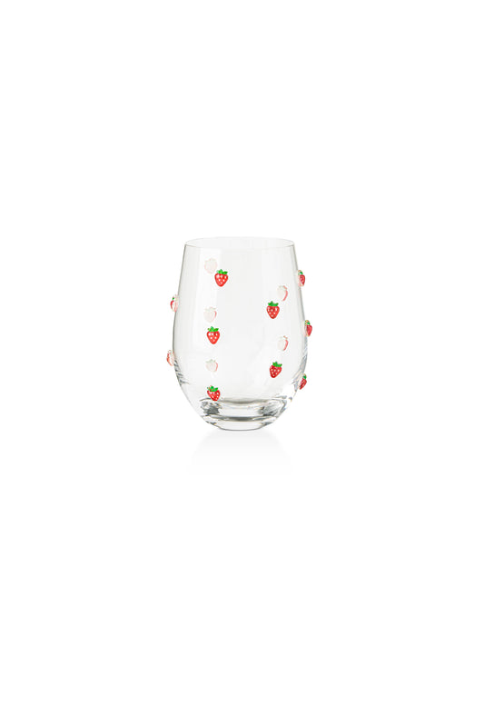 17.5oz Icon Stemless Wine - Strawberry