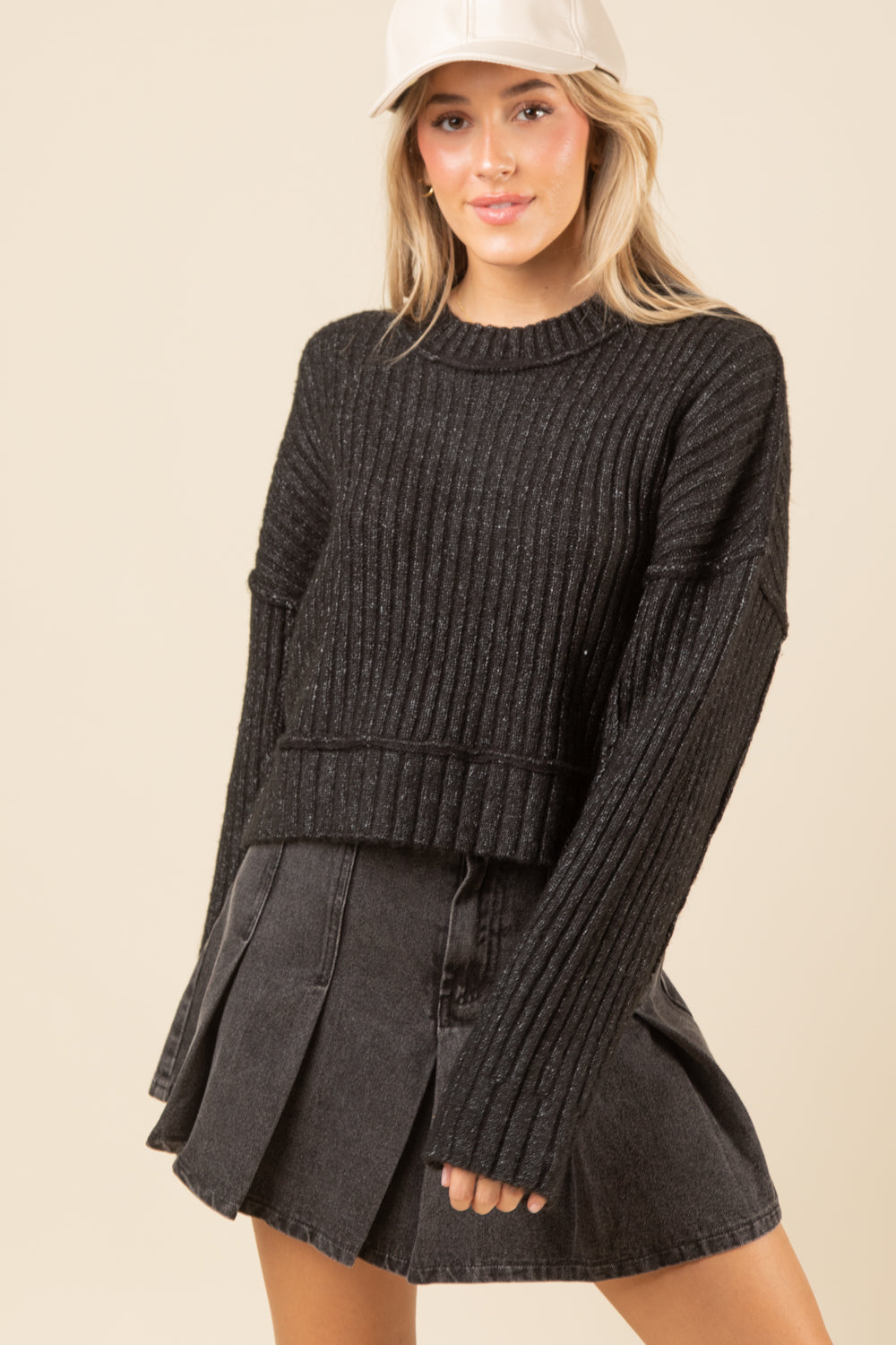 Ribbed Knit Sweater