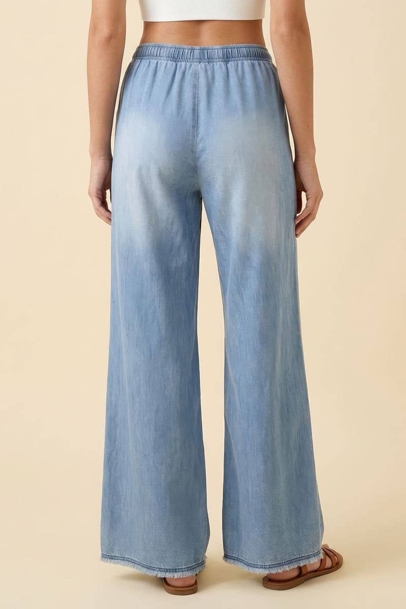 Wide Leg Denim Pants