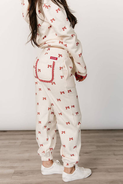 Ampersand Avenue Comfort Zone Joggers - Bundled In Bows