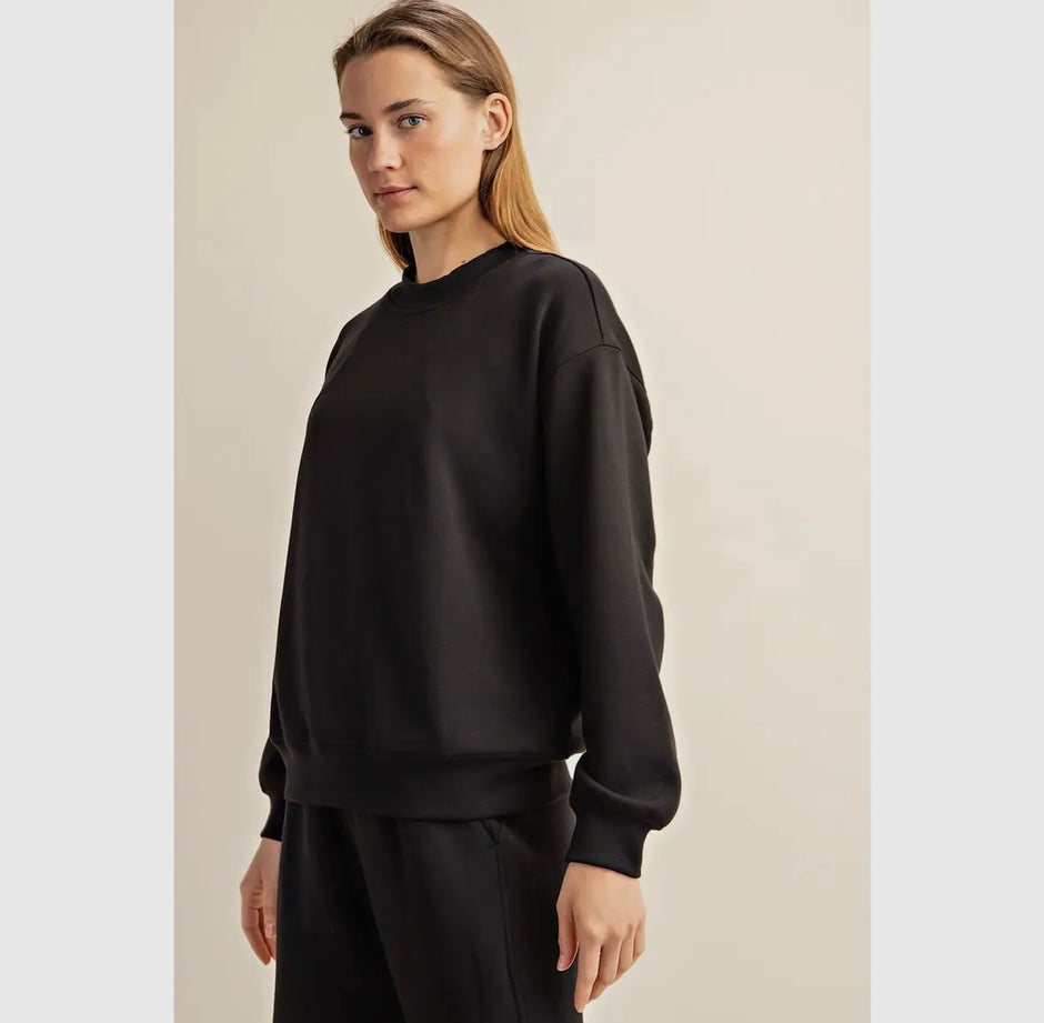 MODAL POLY SPAN SCUBA LUXE V-NECK JACKET