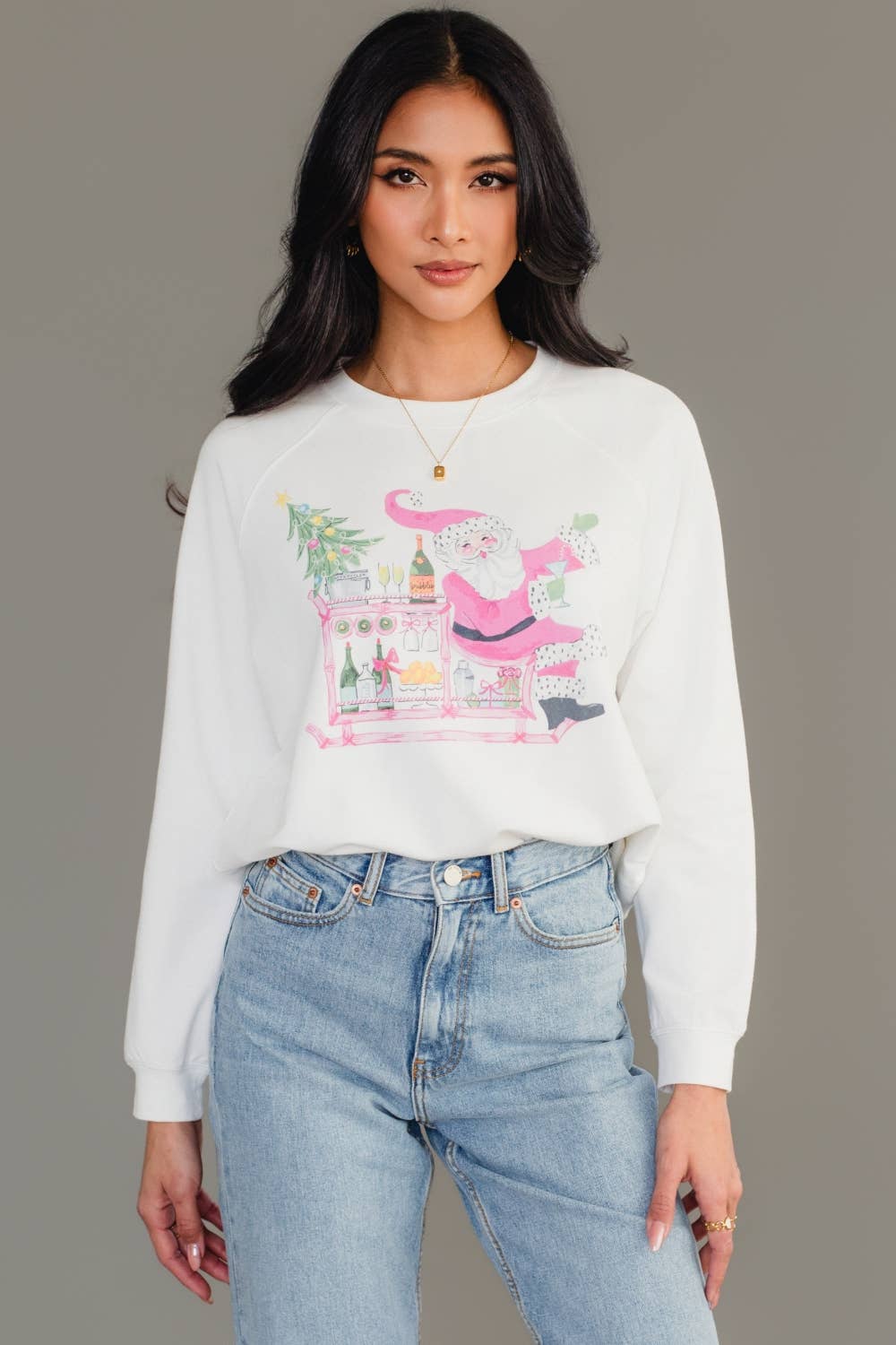 Santa Bar Cart Sweatshirt
