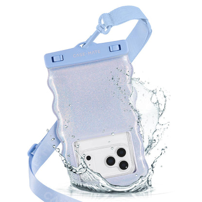 Case-Mate Wavy Waterproof Floating Phone Pouch: Ballet Pink Twinkle