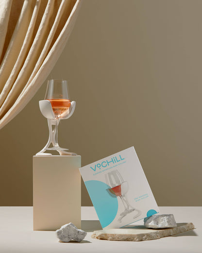 Stemmed Wine Chiller - Rose