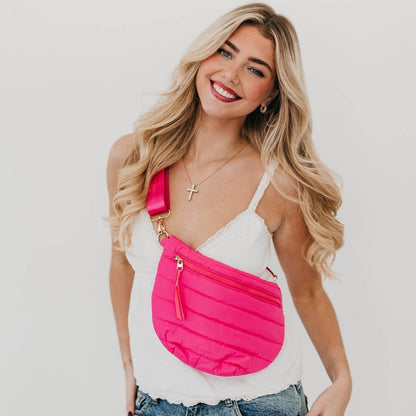 Jolie Puffer Belt Bag NEW COLORS!: Black
