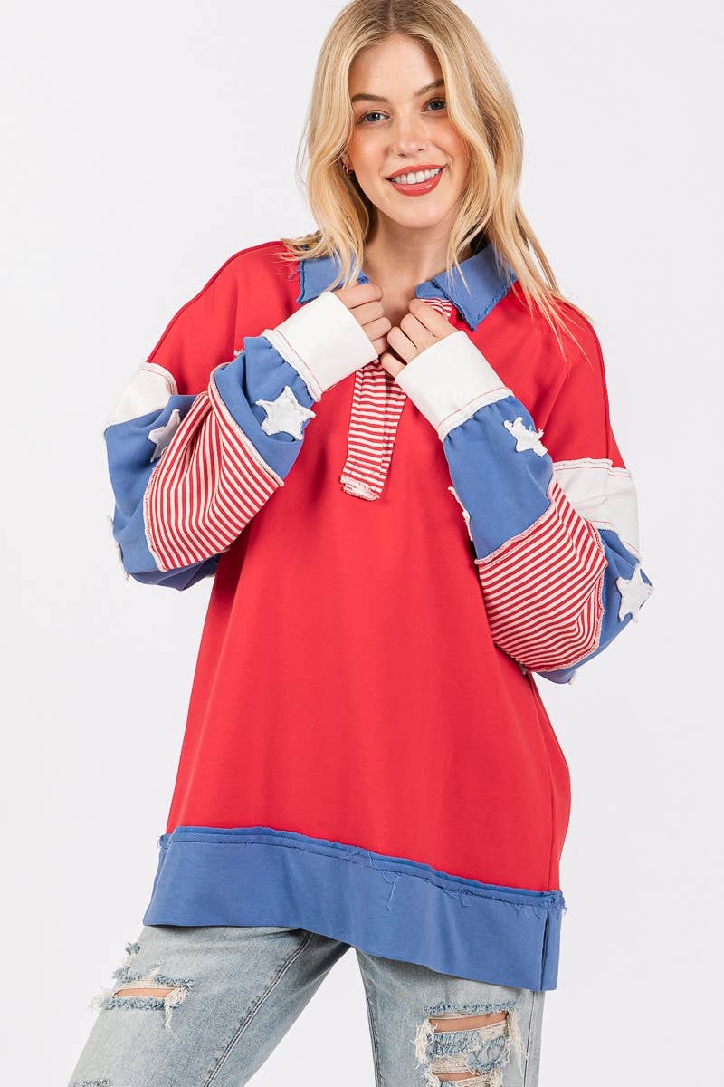 French Terry Star Sweatshirt
