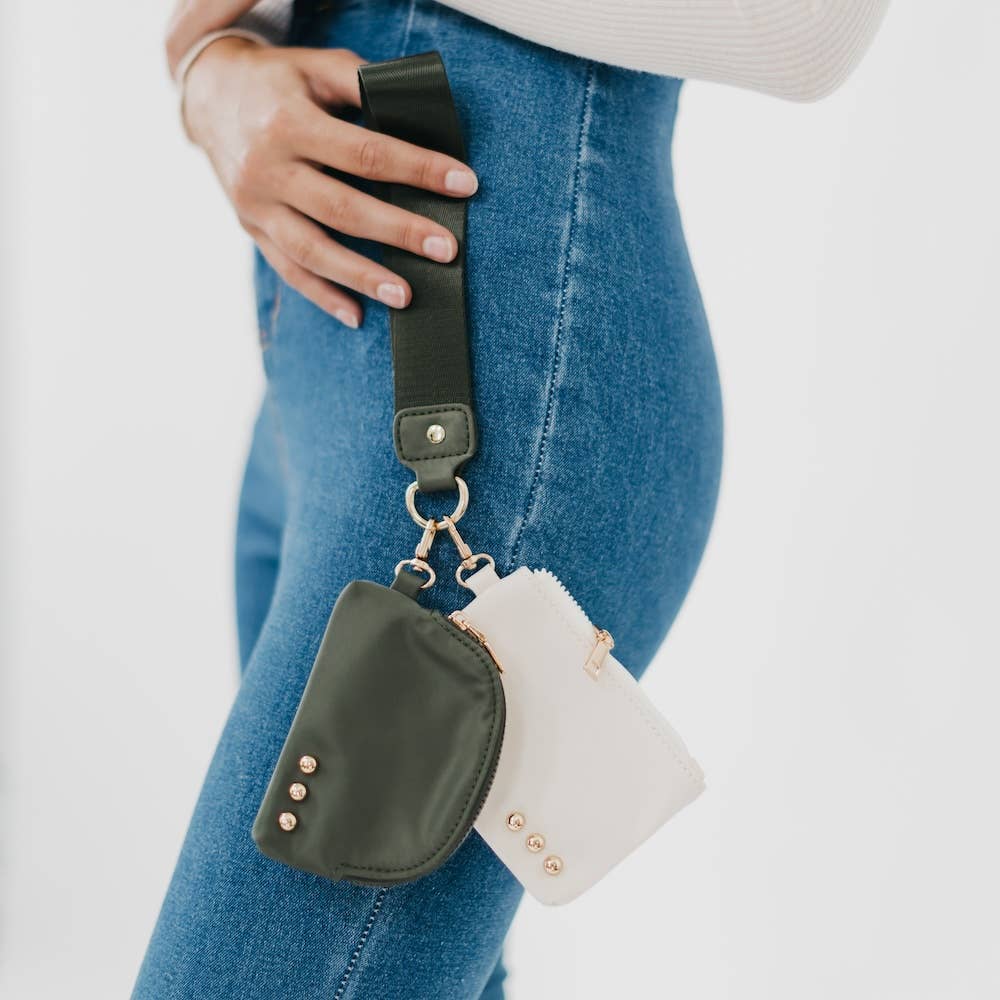 Dolly Dual Pouch Wristlet : Camo/Pink