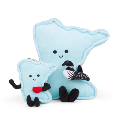 Minnesota State Plush with Tiny Loon | Plush Toy | Gift