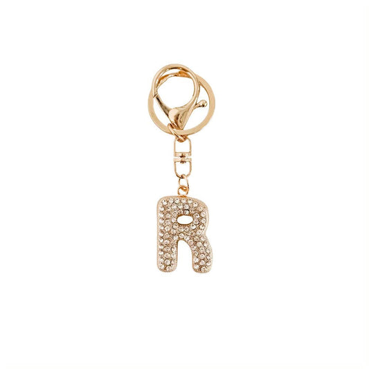 Diamond Initial Bag Charm: R