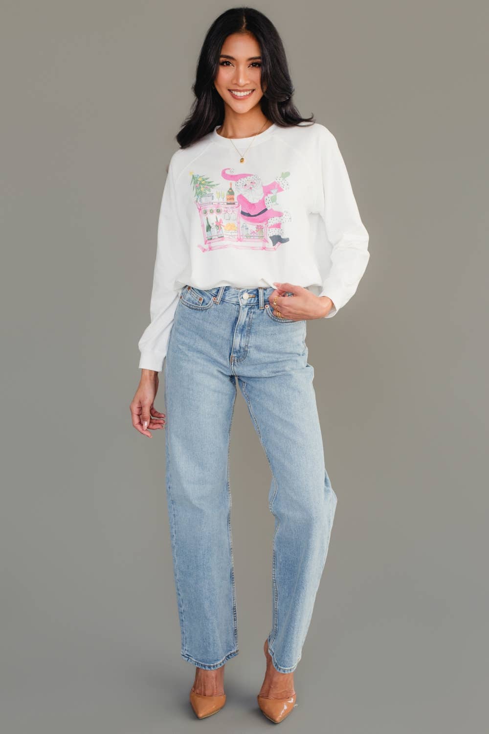 Santa Bar Cart Sweatshirt
