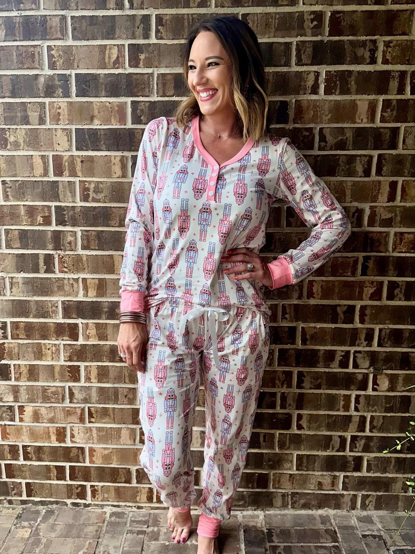 Shirley & Co Nutcracker LS Jogger Pajamas