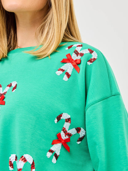 Millie Sweatshirt | Candy Canes