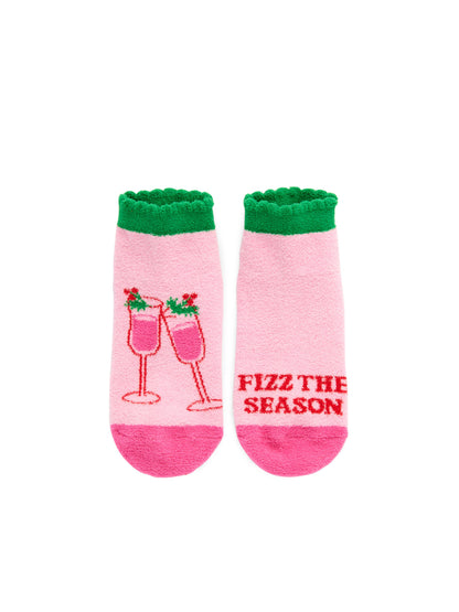 "FIZZ THE SEASON" HOME SOCKS, PINK