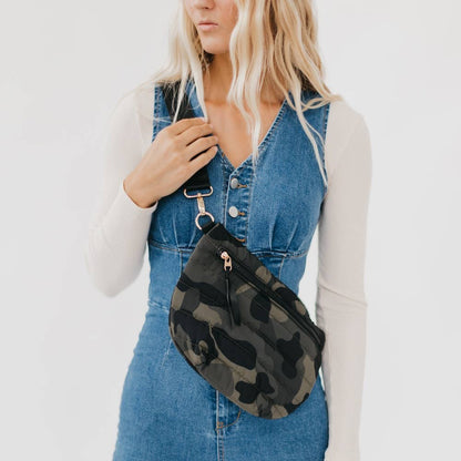 Jolie Puffer Belt Bag NEW COLORS!: Pink Floral