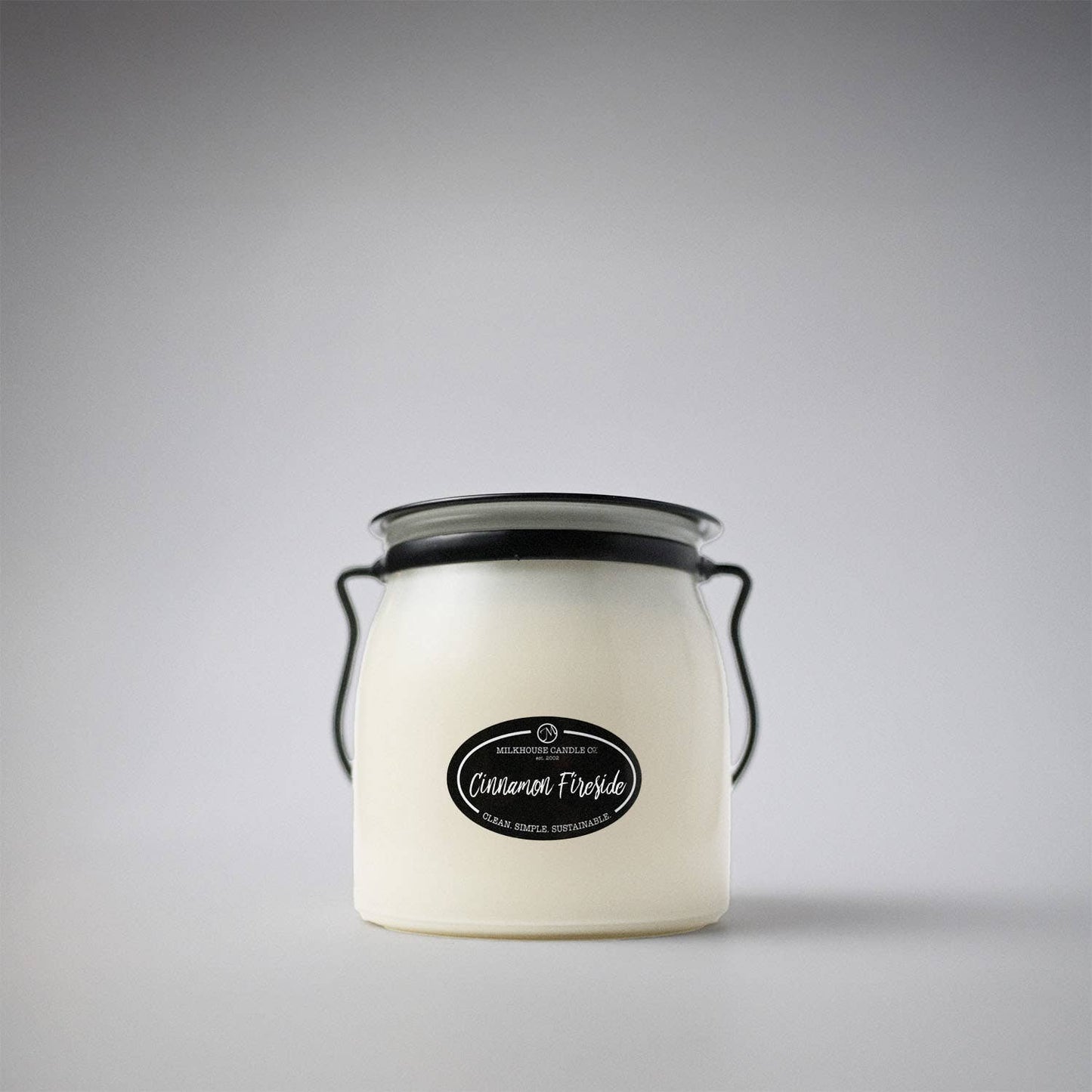 16 oz Butter Jar Candle: Cinnamon Fireside