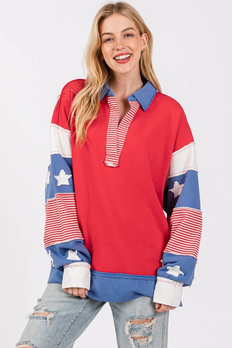 French Terry Star Sweatshirt