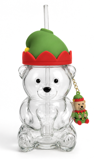 19oz Bear Tumbler - Xmas Elf Keychain