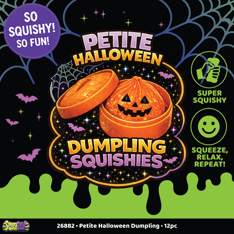 Fun Doh Petite (Mini) Halloween Squishy Dumplings 12/Display: Wholesale Price