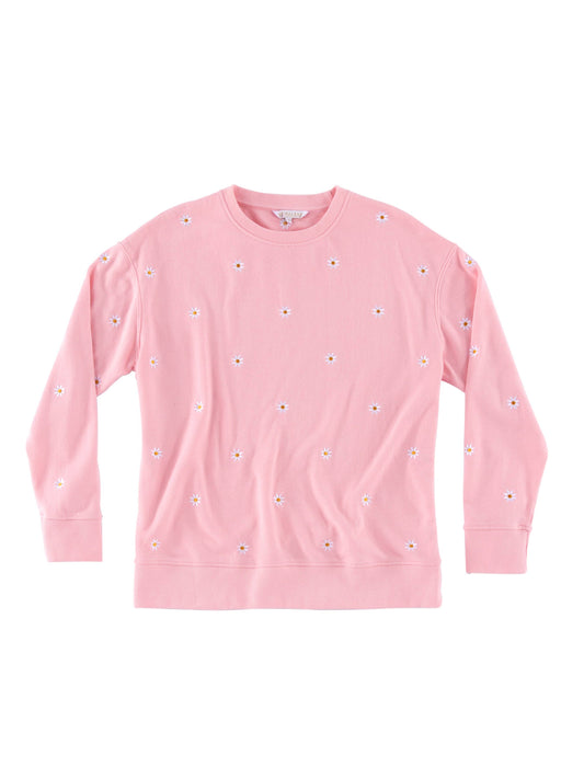 DAISY SWEATSHIRT, PINK: Medium