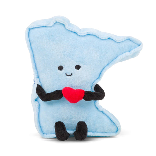 Minnesota State Stuffed Plushie with Heart | MN Gift | Plush