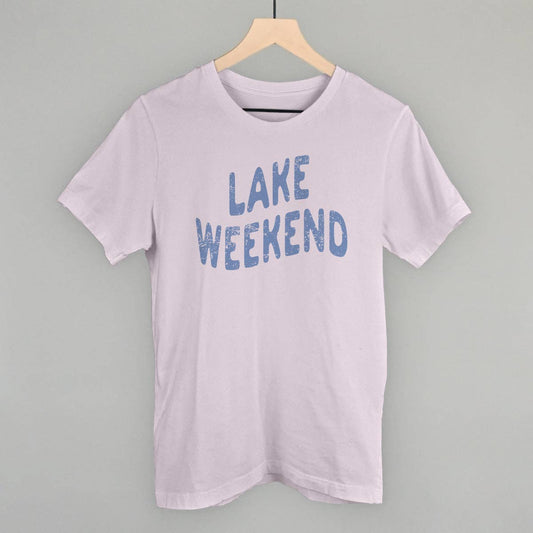 Lake Weekend Distress in Heather Cement Tee