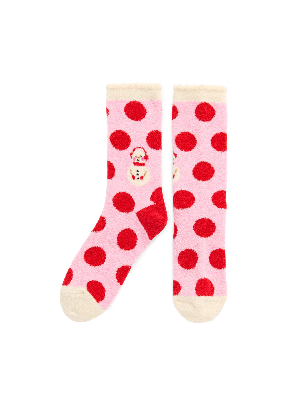 SNOWMAN SOCKS, PINK