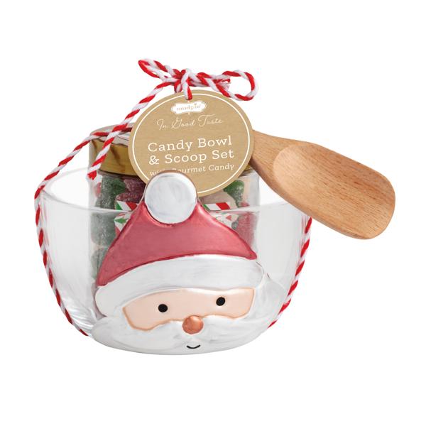 Mud Pie Santa Candy Bowl Gift Set