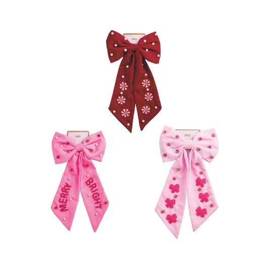 Mud PIe Holiday Bows