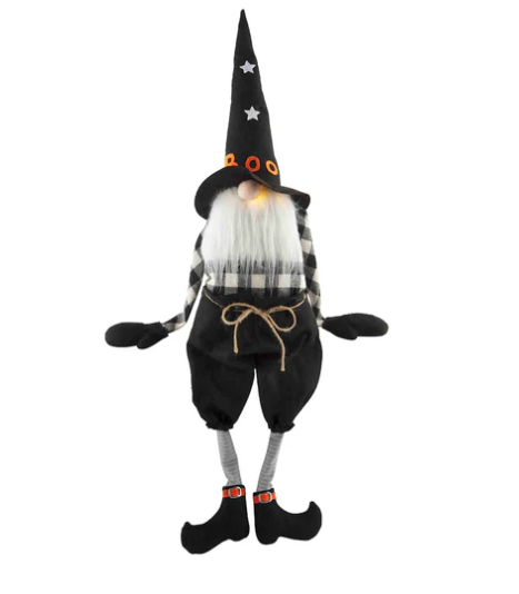 Boo light up dangle gnome