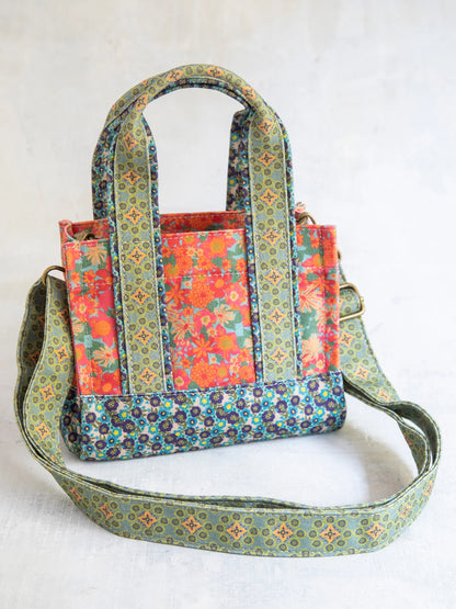 Mini Crossbody Tote - Coral Sage