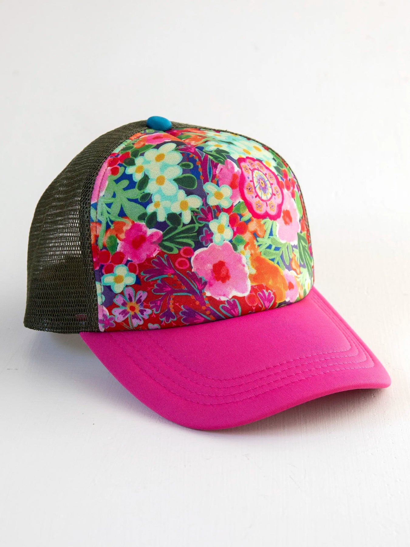 Painted Garden Pink Trucker Hat