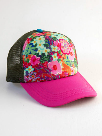 Painted Garden Pink Trucker Hat
