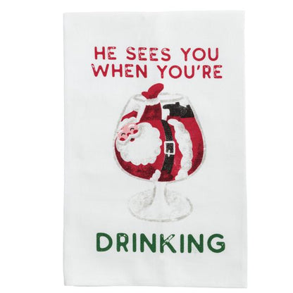 Mud Pie Christmas Funny Towels
