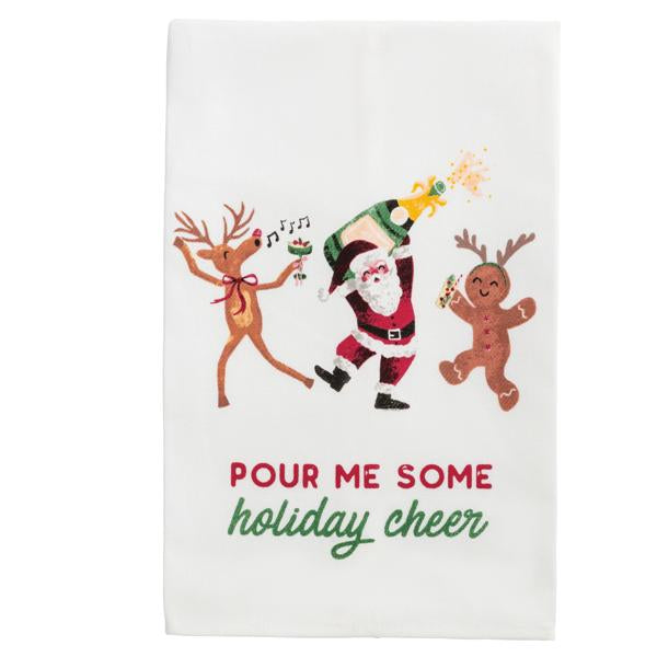 Mud Pie Christmas Funny Towels