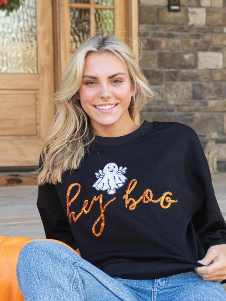 Simply Southern Hey Boo Sweatshirt