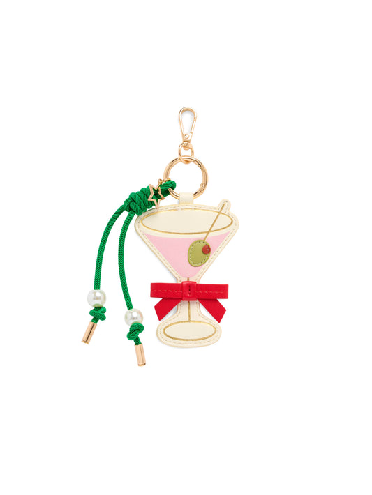 MARTINI BAG CHARM/KEY RING, MULTI